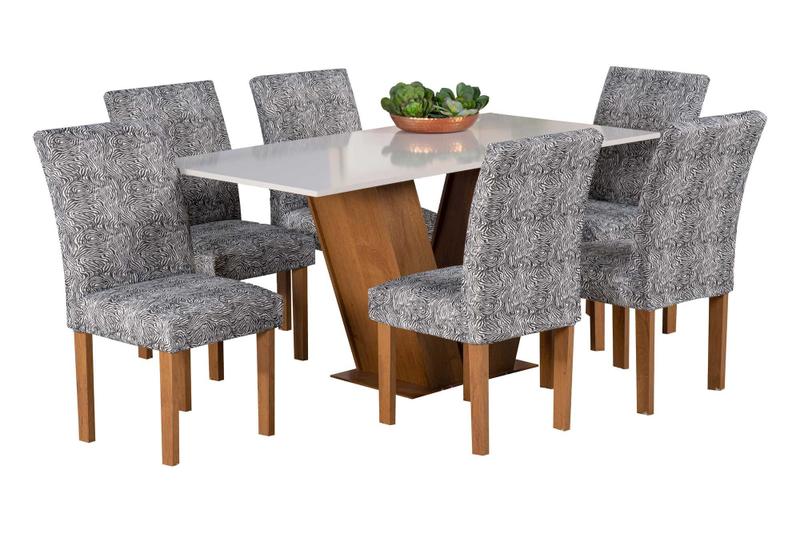 Imagem de Kit 8 Capas Para Cadeira Geare Jantar Malha Com Elástico Oferta