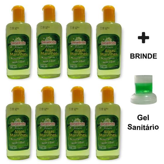 Imagem de Kit 8 Cheirinho Concentrado Desinfetante Limpeza Essência Casa Ambiente 140ml Senalândia - Envio Já