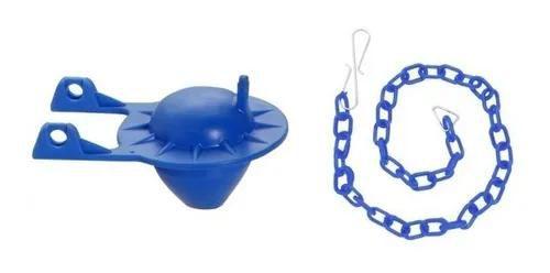 Imagem de Kit 8 comporta obturador para caixa acoplada universal com corrente blukit