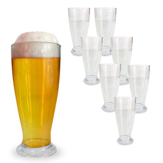 Imagem de Kit 8 Copo Tulipa Para Chopp Cerveja Acrílico 220Ml