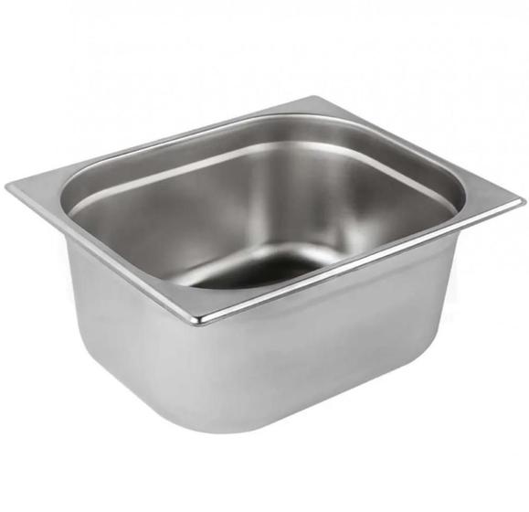 Imagem de Kit 8 Cubas Gastronomica Inox 1/2x150mm com tampas Brasinox