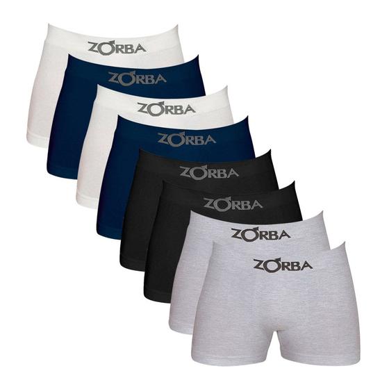 Kit 8 Cuecas Box Boxer Zorba Algodão Sem Costura 781 Sortida Menor preço em Kit 8 Cuecas Box Boxer Zorba Algodão Sem Costura 781 Sortida