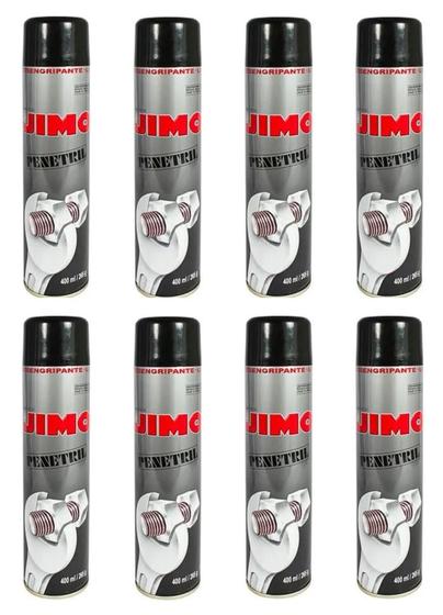 Imagem de Kit 8 Desengripante Profissional Jimo Penetril Aerosol 400ml