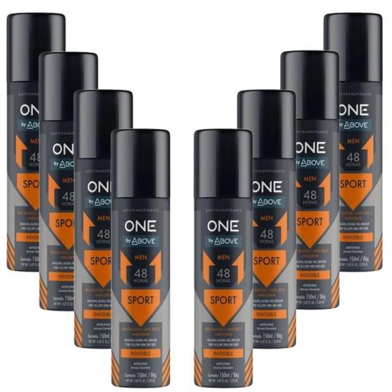 Imagem de Kit 8 Desodorante Above One Men Sport 150ml