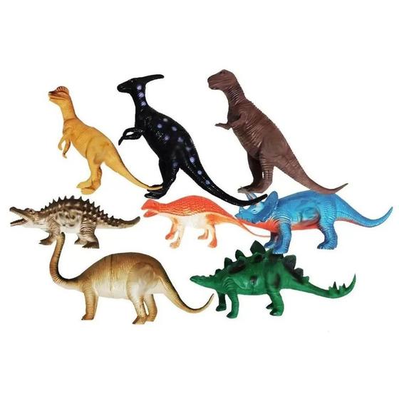 Imagem de kit 8 Dinossauro brinquedo de menino - aventura Jurássica