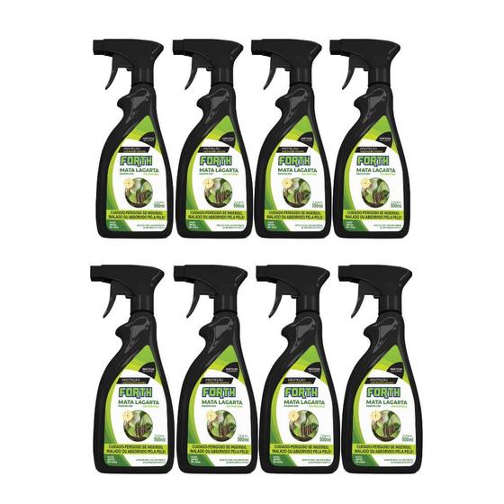 Imagem de Kit 8 Inseticida Pronto Uso Forth Mata Lagarta 500ml