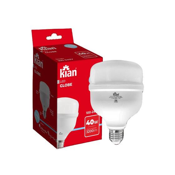 Imagem de Kit 8 Lâmpadas Led Globe 40w Alta Potencia E27 Branca Fria