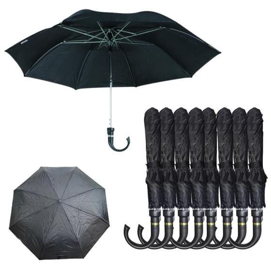 Imagem de KIT 8 Mini Guarda Chuva Cabo Gancho