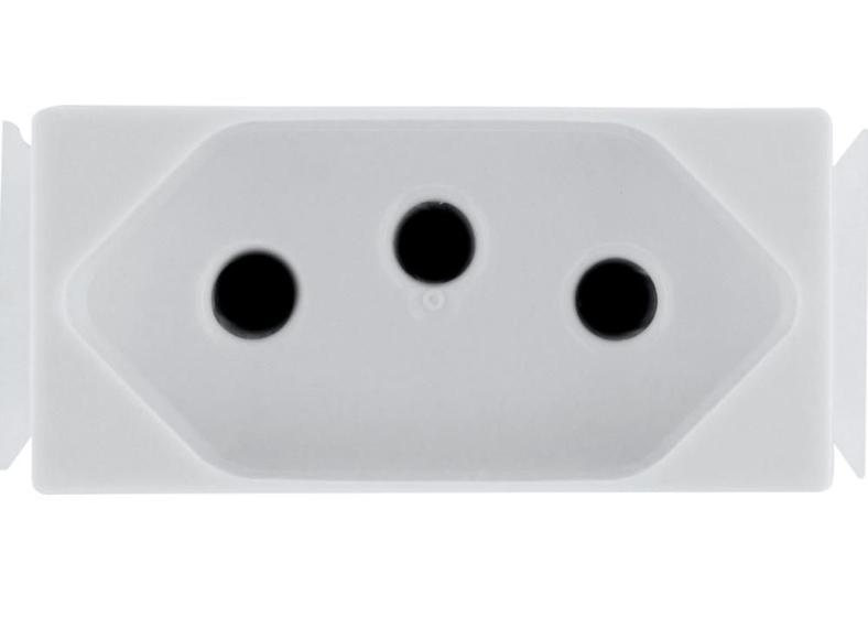 Imagem de Kit 8 Modulo para Tomada 2P+T Tramontina Aria 10A 250V