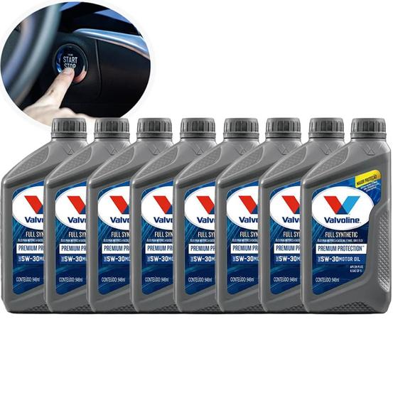 Imagem de Kit 8 Óleo Motor 5w30 Premium Sintetico SN Plus - Valvoline