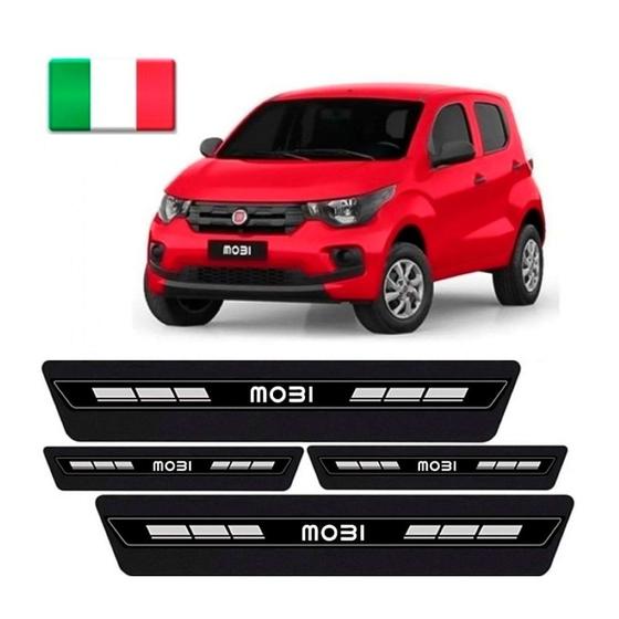 Imagem de Kit 8 Peças Adesivo Soleira Porta Fiat Mobi 2017 À 2020