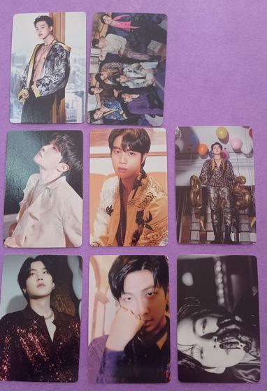 Imagem de Kit 8 Photocards BTS Idol Kpop Colecionáveis  Dupla Face Foto (8x5cm)