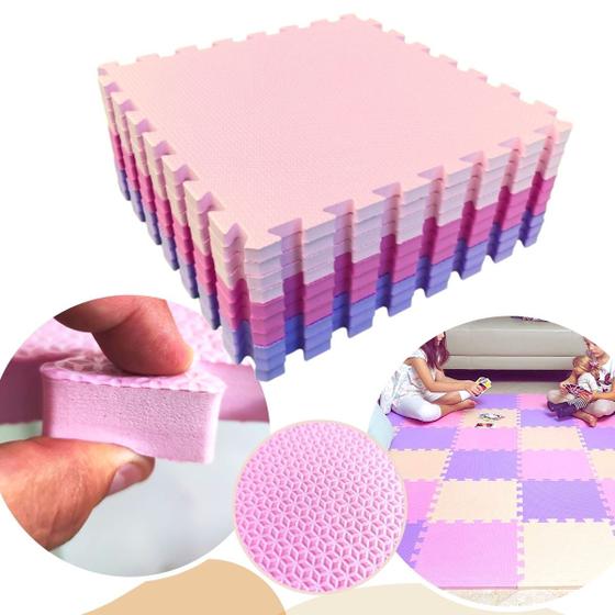 KIT 8 TAPETE TATAME DE EVA GROSSO 50x50cm 20mm - DIVERSAS CORES (2m² ...
