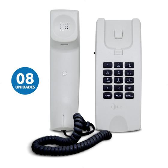 Imagem de Kit 8 Telefones Gôndola Centrixfone Branco 900201250 Hdl