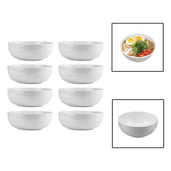 Imagem de Kit 8 Tigelas Bowl 700ml Melamina Cumbuca Caldo Sopa Salada