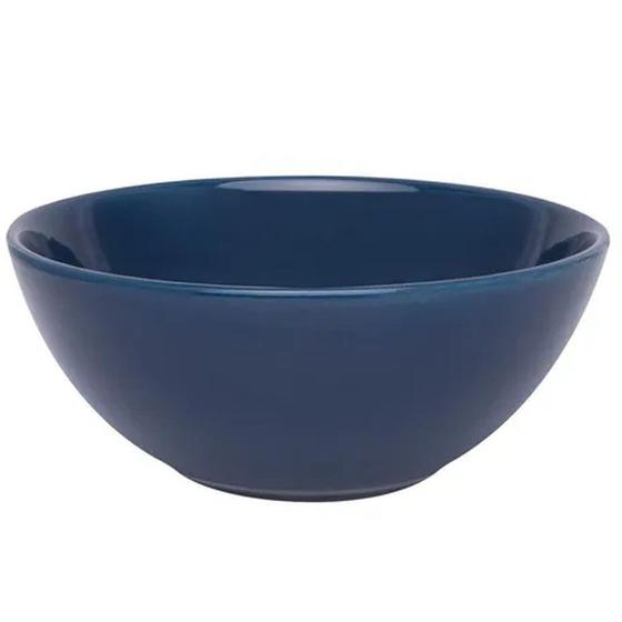 Imagem de Kit 8 Tigelas Bowl Azul Oxford Cerâmica 600Ml