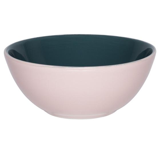 Imagem de Kit 8 Tigelas Bowl Bicolor Verde E Rosa Oxford Cerâmica 600Ml