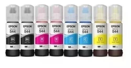 Kit 8 Tintas 544 L3250 L3210 L3110 L3150 B C M Y L3150,L3110,L3250 Menor preço em Kit 8 Tintas 544 L3250 L3210 L3110 L3150 B C M Y L3150,L3110,L3250