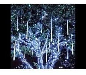 Imagem de Kit 8 Tubo 50cm Snow Led Bivolt Chuva Meteoro Cascata Pisca