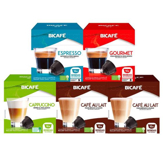 Imagem de Kit 80 Cápsulas Compatíveis Dolce Gusto Cream Bicafé