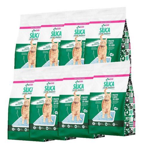 Imagem de Kit 8x areia silica pet like aroma natural 1.6kg  170