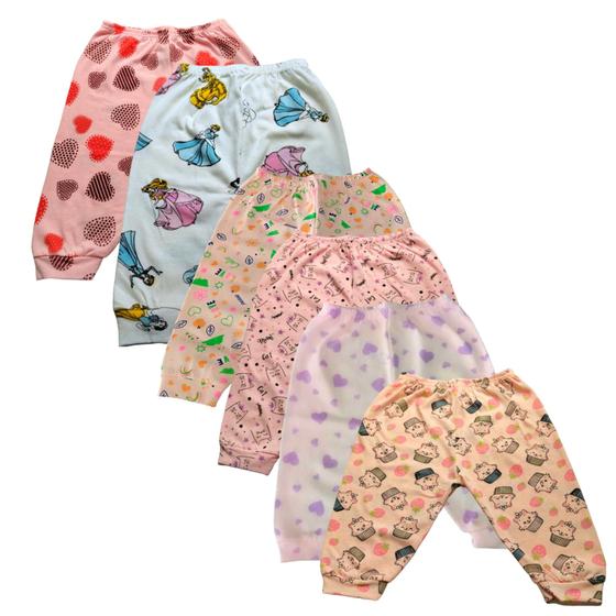 Imagem de Kit 9 Calça Mijão Culote Roupa De Bebê Enxoval EstampadaN Recem Nascido Menino Enxoval Menina