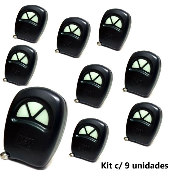 Imagem de Kit 9 Controles Remoto transmissor Jfl Tx4r Rolling C 433Mhz