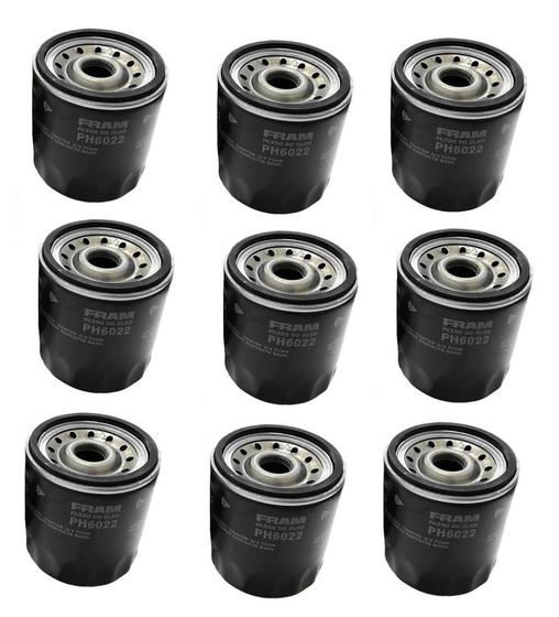 Kit 9 Filtros De Oleo Fram Ph 6022 Motor Harley Davidson Filtro de