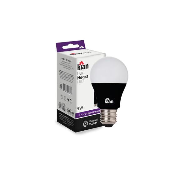 Imagem de Kit 9 Lâmpadas Led Luz Negra Ultravioleta 9w Bivolt Kian