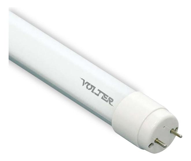 Imagem de Kit 9 Lâmpadas Volter Led Tubular T8 G13 9w Bivolt 4000k Branco Neutro