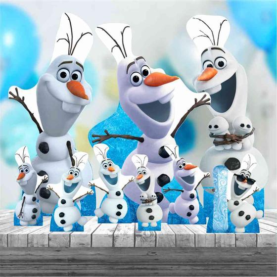 Kit 9 Olaf Totem Display Festa Aniversário - Decorando e grudando - Kit ...
