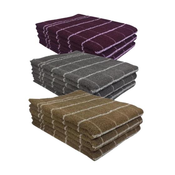 Imagem de Kit 9 panos de prato teka chef premium atoalhado 100% algodão 45 x 70cm