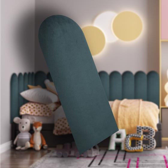 Imagem de KIT 9 Placas Cabeceira Nuvem Estofada Para Cama Box - Módulo 20 Cm x 60 Cm