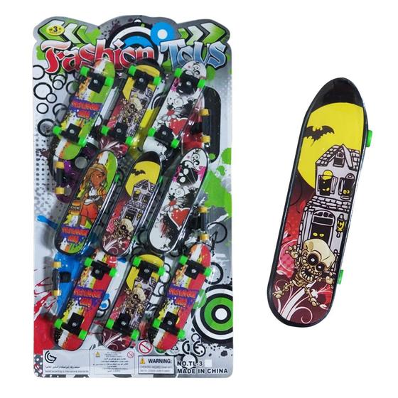Imagem de Kit 9 Skates de Dedo Fingerboard Mini com Acessórios