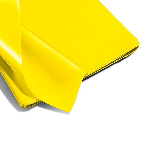 Imagem de Kit 94 Folhas Papel de seda Amarelo 48mm x 60mm