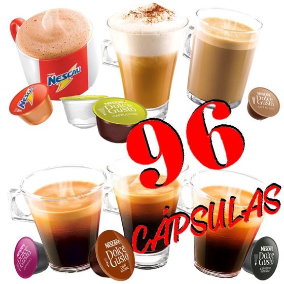 Imagem de Kit 96 Cápsulas Nescafé Dolce Gusto SELEÇÃO