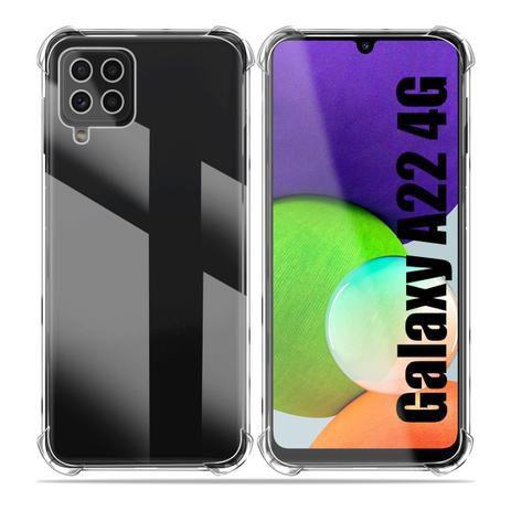 Imagem de Kit A22 4G Capa Anti Impactos Transparente + Película De Gel para Galaxy A22 4g Tela 6.4