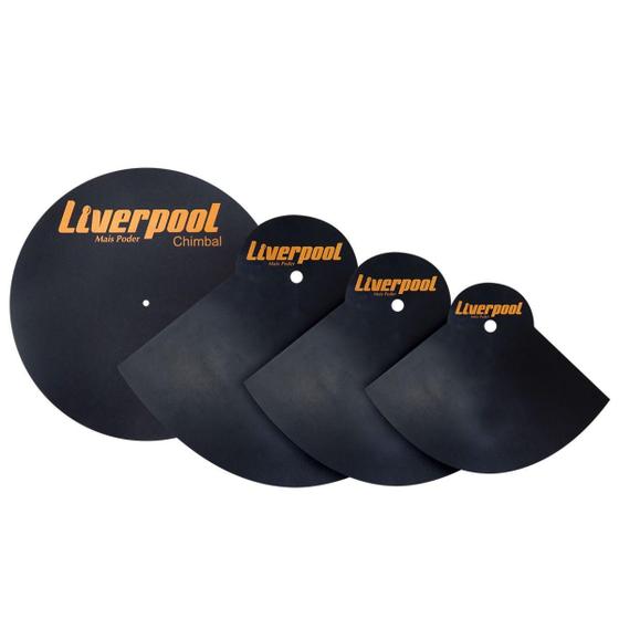 Imagem de Kit abafadores Pratos Bateria 14"14"16"20 Liverpool 11067