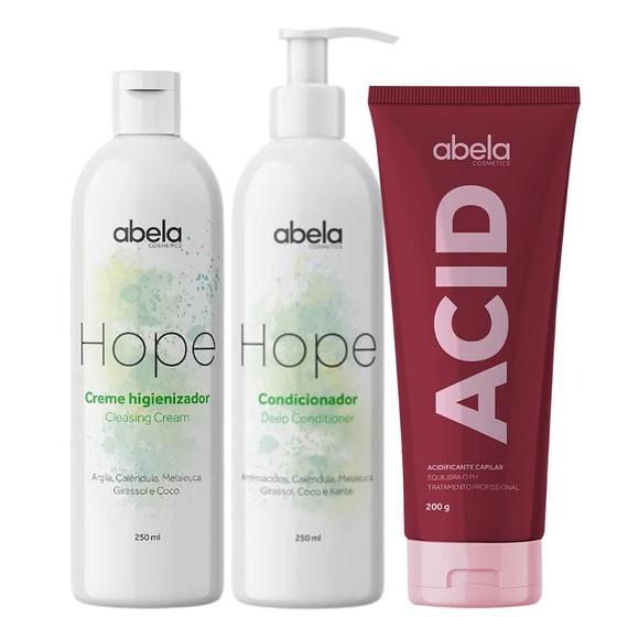 Imagem de Kit Abela Hope Shampoo Condicionador E Acid 200G