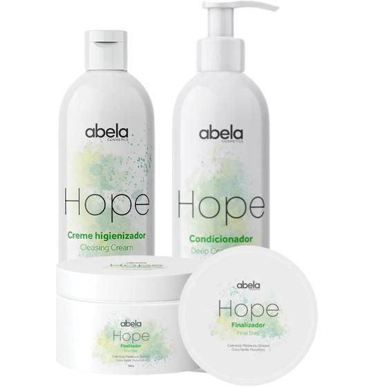 Imagem de Kit Abela HOPE Shampoo Condicionador e Finalizador 300g