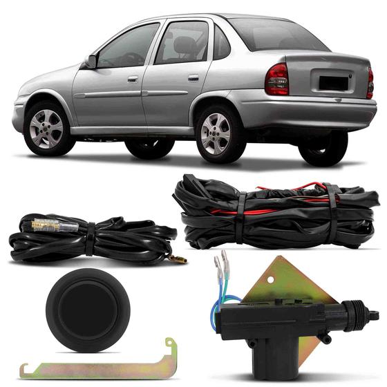 Kit Abertura de Porta Malas GM Corsa Classic 05 06 07 08 09 Abre no Botão e Alarme Menor preço em Kit Abertura de Porta Malas GM Corsa Classic 05 06 07 08 09 Abre no Botão e Alarme