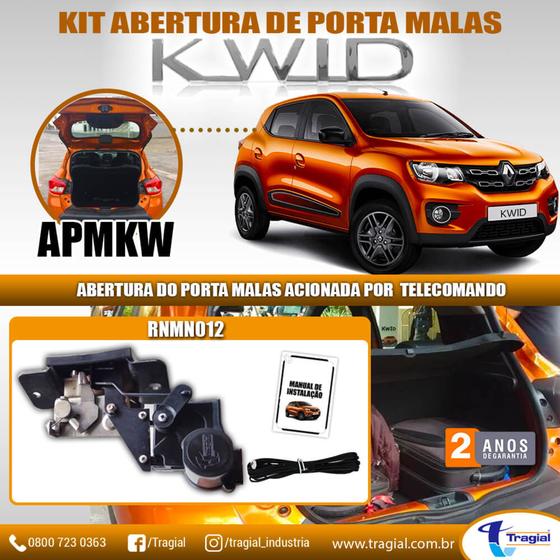 Kit Abertura de Porta Malas Renault Kwid - Tragial (RNMN012) Menor preço em Kit Abertura de Porta Malas Renault Kwid - Tragial (RNMN012)