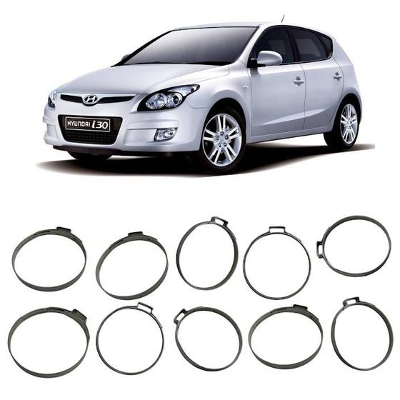 Imagem de Kit Abraçadeira Coifa Direção Hyundai I30 Original ( 10 peças )