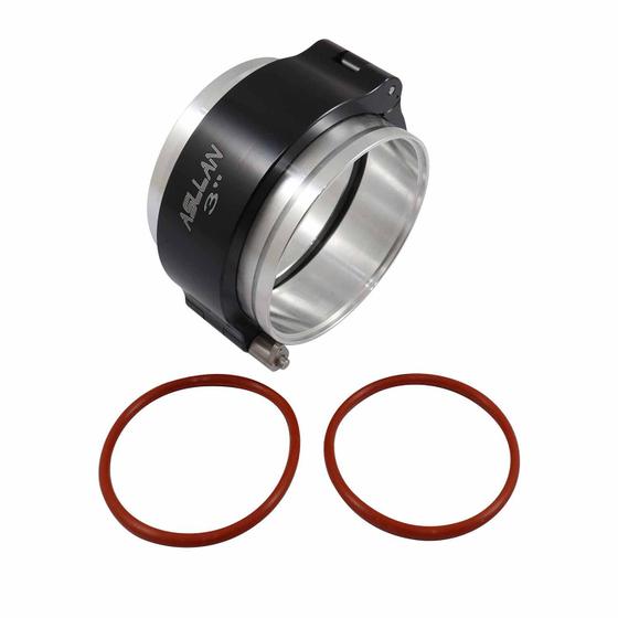Imagem de Kit Abraçadeira V-Band com Flanges Aluminio 3" - Cód.11626