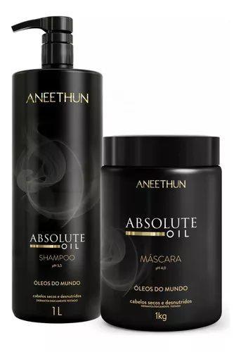 Imagem de Kit Absolut Oil Shampoo 1 Litro e Máscara 1 Kilo - Aneethun