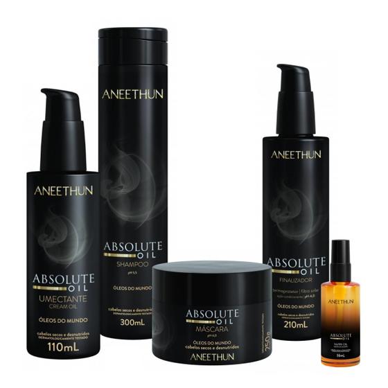 Imagem de Kit Absolute Oil com 5 produtos Aneethun- Lançamento