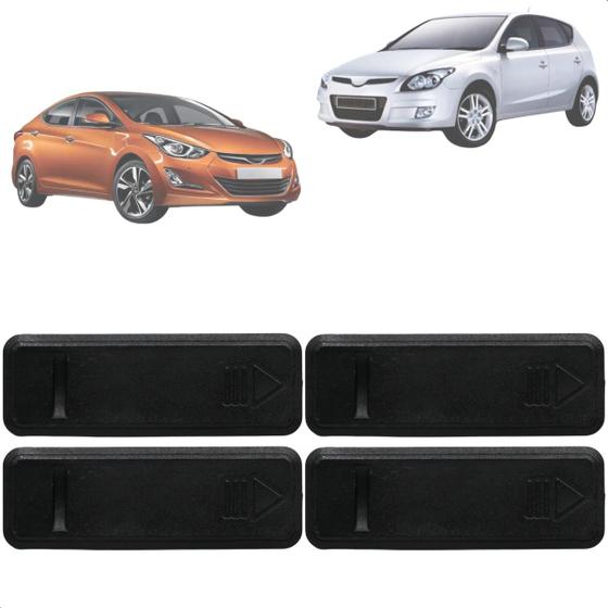 Imagem de Kit Acabamento Friso Rack Teto I30 2010 2011 2012 Elantra 2011 Até 2015