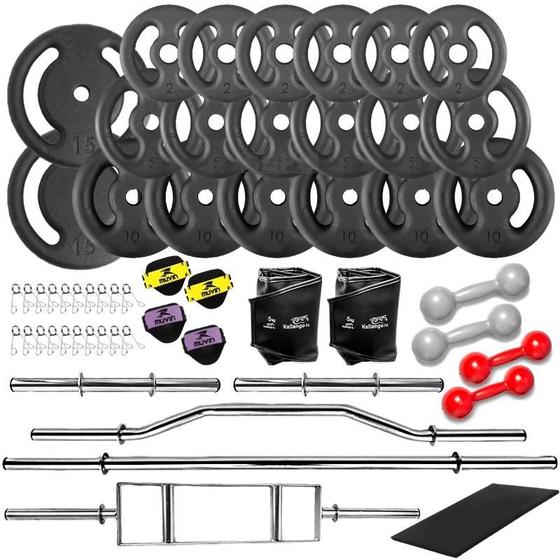 Imagem de Kit Academia Completo com 55 Peças