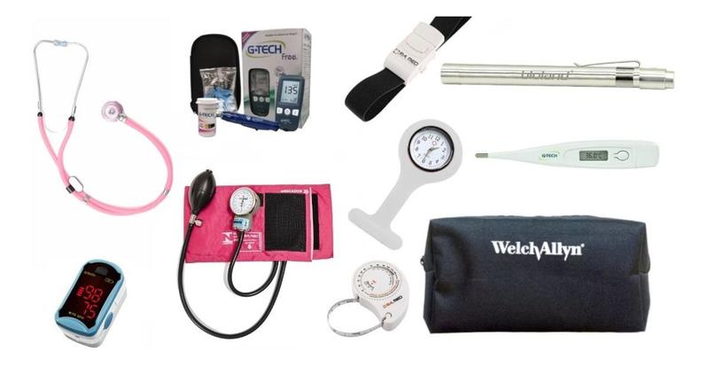 Imagem de Kit Acadêmico Oximetro LED Com Esfigmo E Rappaport P. A. MED E Lanterna Bioland