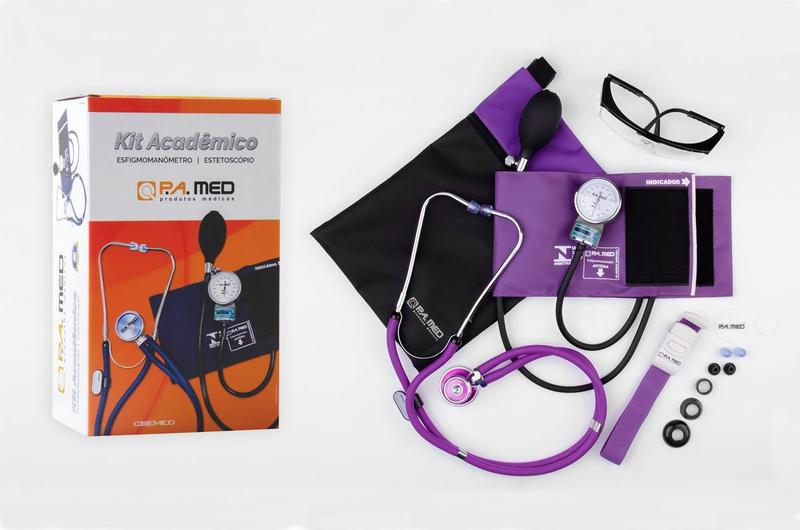 Imagem de Kit Acadêmico P.a.Med Roxo